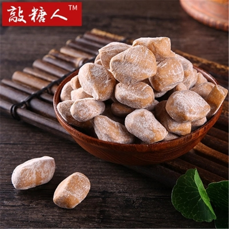 Ginger candy displayed alongside tea and breakfast items