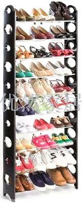 多层组装简易可拆装鞋架 十层收纳塑料鞋架