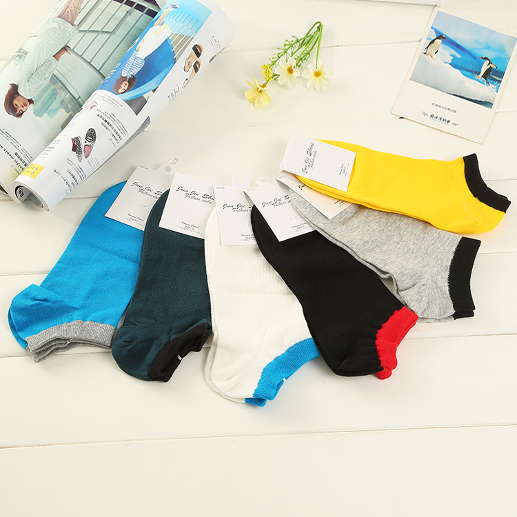 2018男士船袜 精梳全棉透气男袜子运动休闲短袜子 厂家加工批发i图