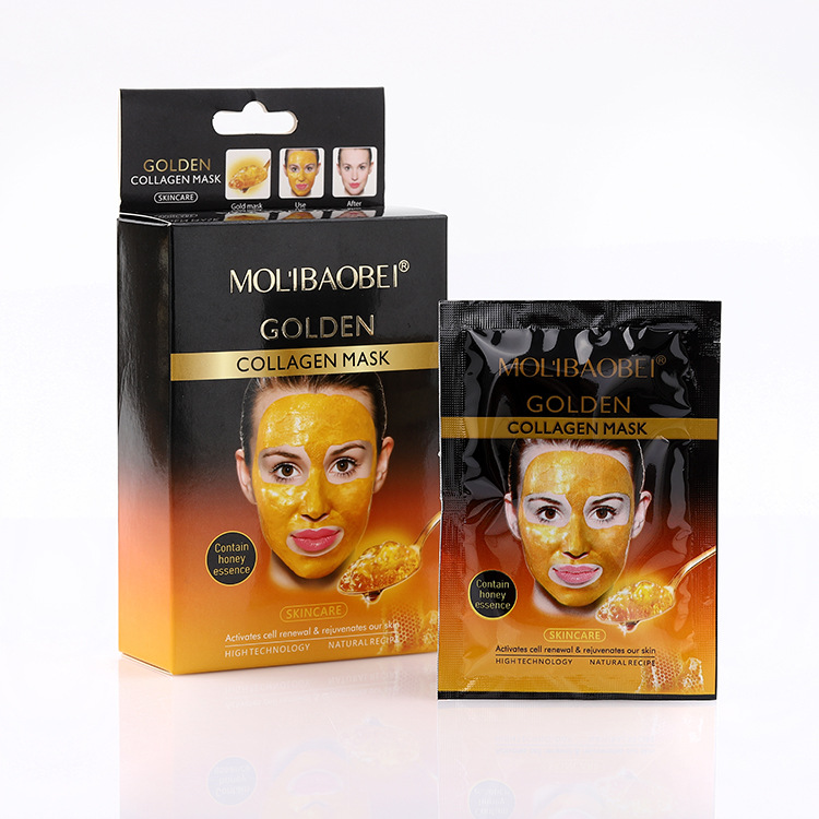 molibaobei Honey Gold Mineral Mud Mask, peel-off Mask, Cleansing and Blackhead Removal Mask, Nose Mask