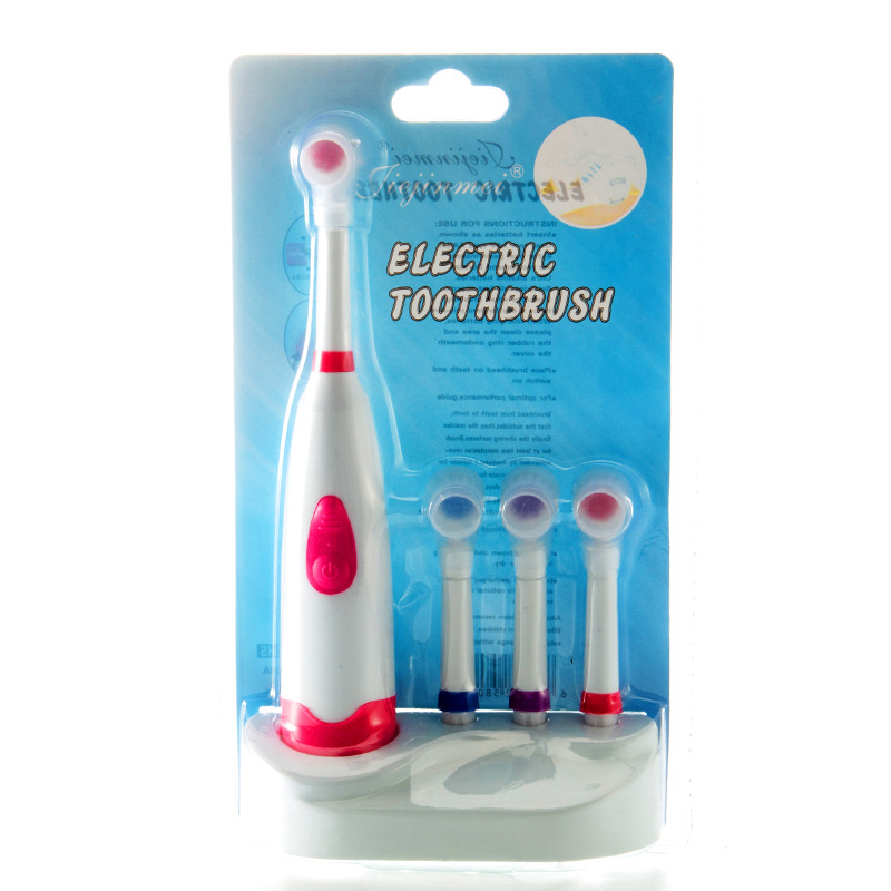Manufacturers Direct Electric Toothbrush Waterproof Rotary Send Three Soft Bristle Toothbrush Head For Children And Adults