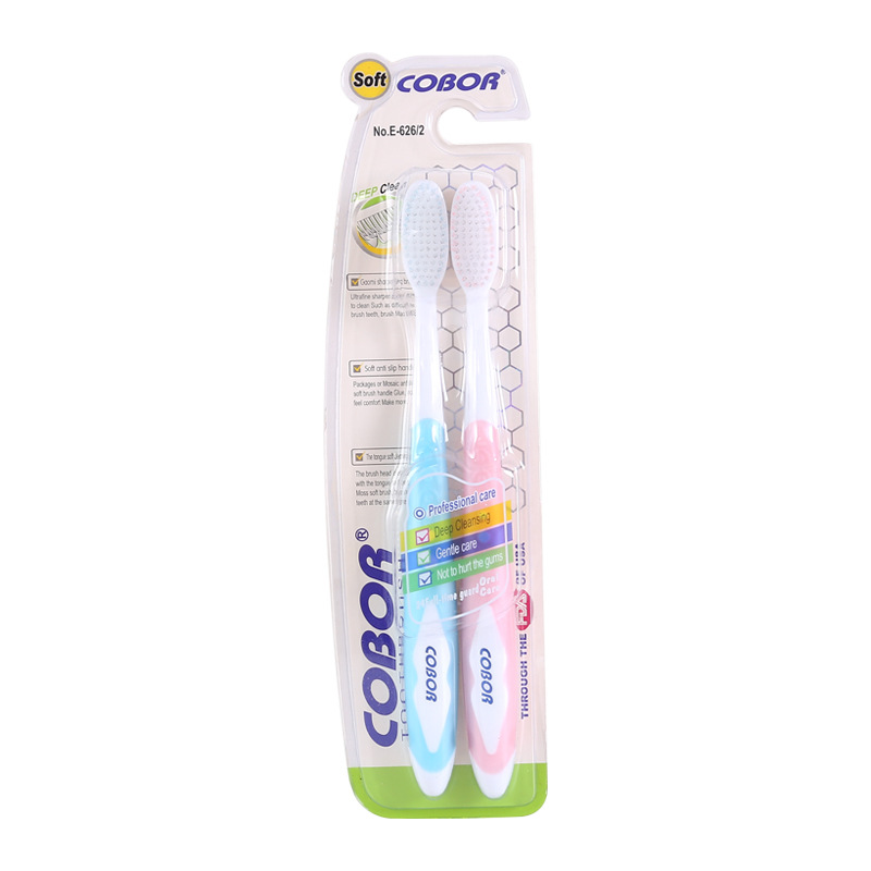 Manufacturers Direct Sales Of Soft Hair Couple Toothbrush Adult Two Sets details Picture