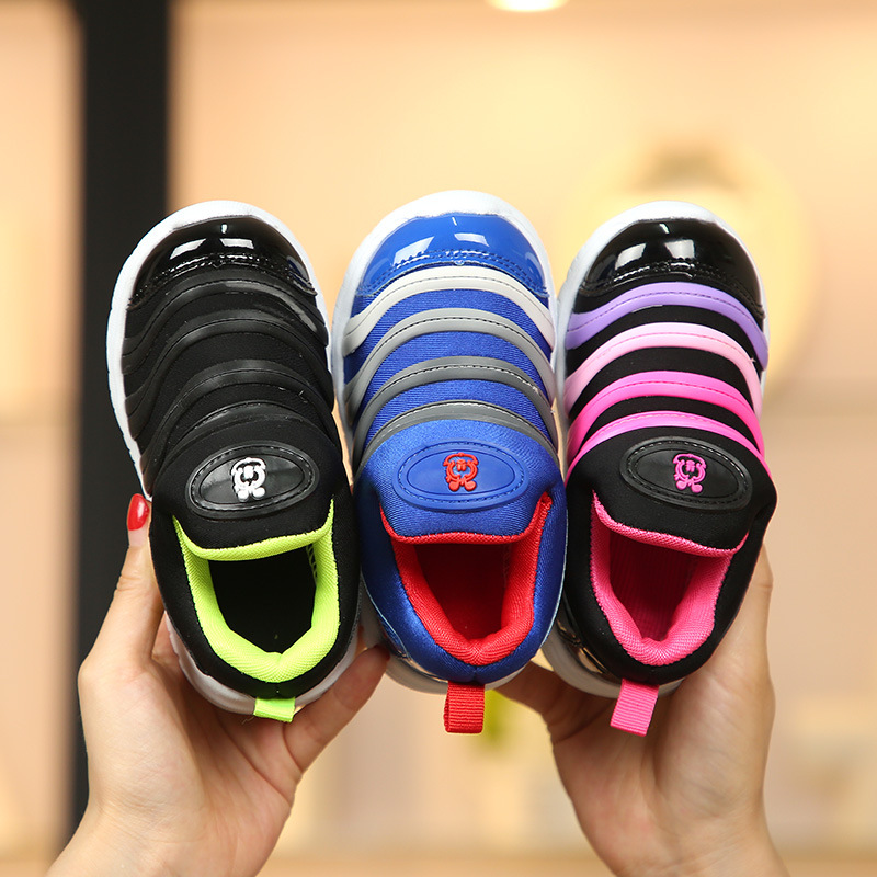 Caterpillar children's sports shoes, boys' running shoes, girls' casual shoes manufacturers wholesale