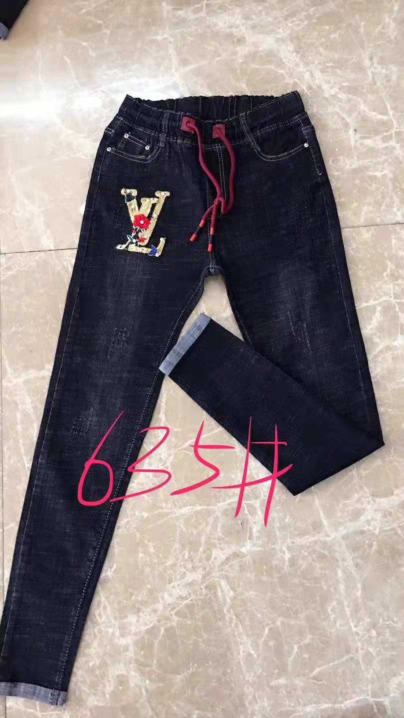 Wholesale of new stretched-waist drawstring slimming stretch denim skinny pants for women Application Scenario