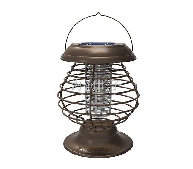 Solar-powered mosquito-killing lamp, portable lamp, garden-style retro bronze mosquito repellent Specification image