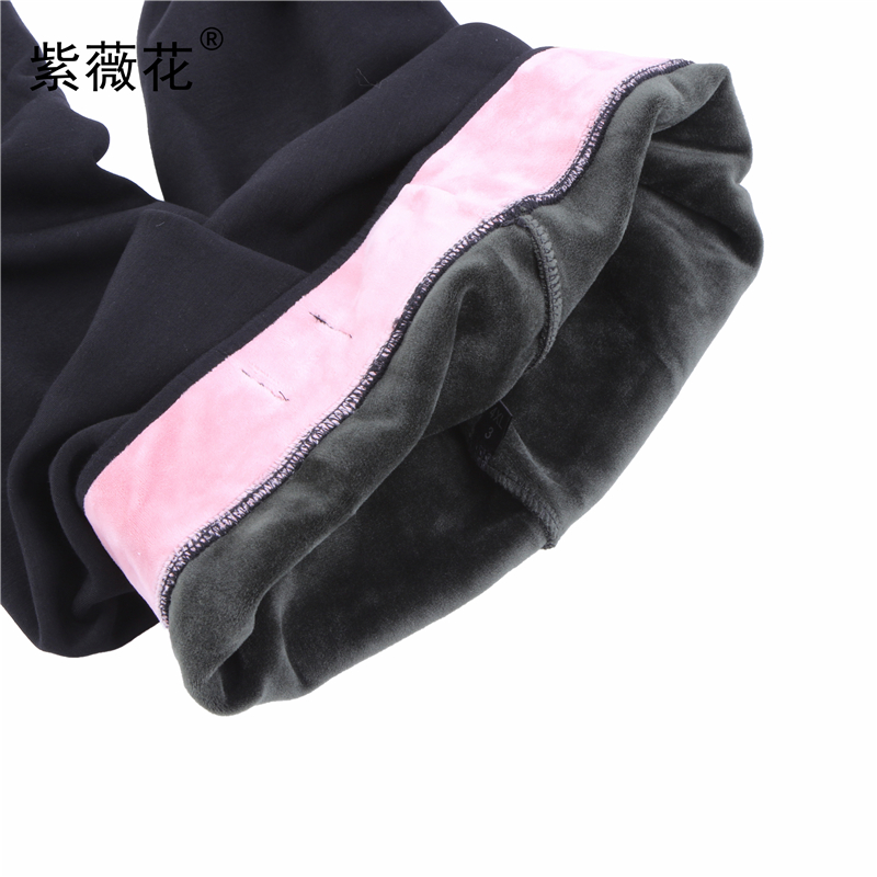 0208高腰超柔打底裤 加绒打底裤袜冬季加厚款保暖棉一体细节图