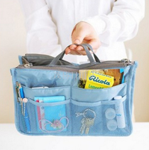 Multifunctional storage bag Digital Clutter Organizer bag Makeup bag Toiletry bag Double zipper bag Middle bag
