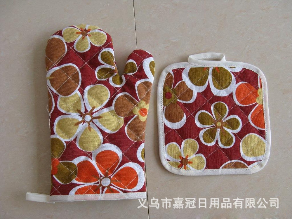 厨房日用品 新款花型可选 微波炉手套 隔热防烫加厚 厂家订做