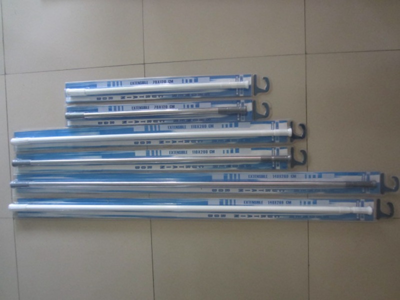 厂家直销不锈钢浴帘杆 伸缩免安装泡壳装款式众多 外贸订做