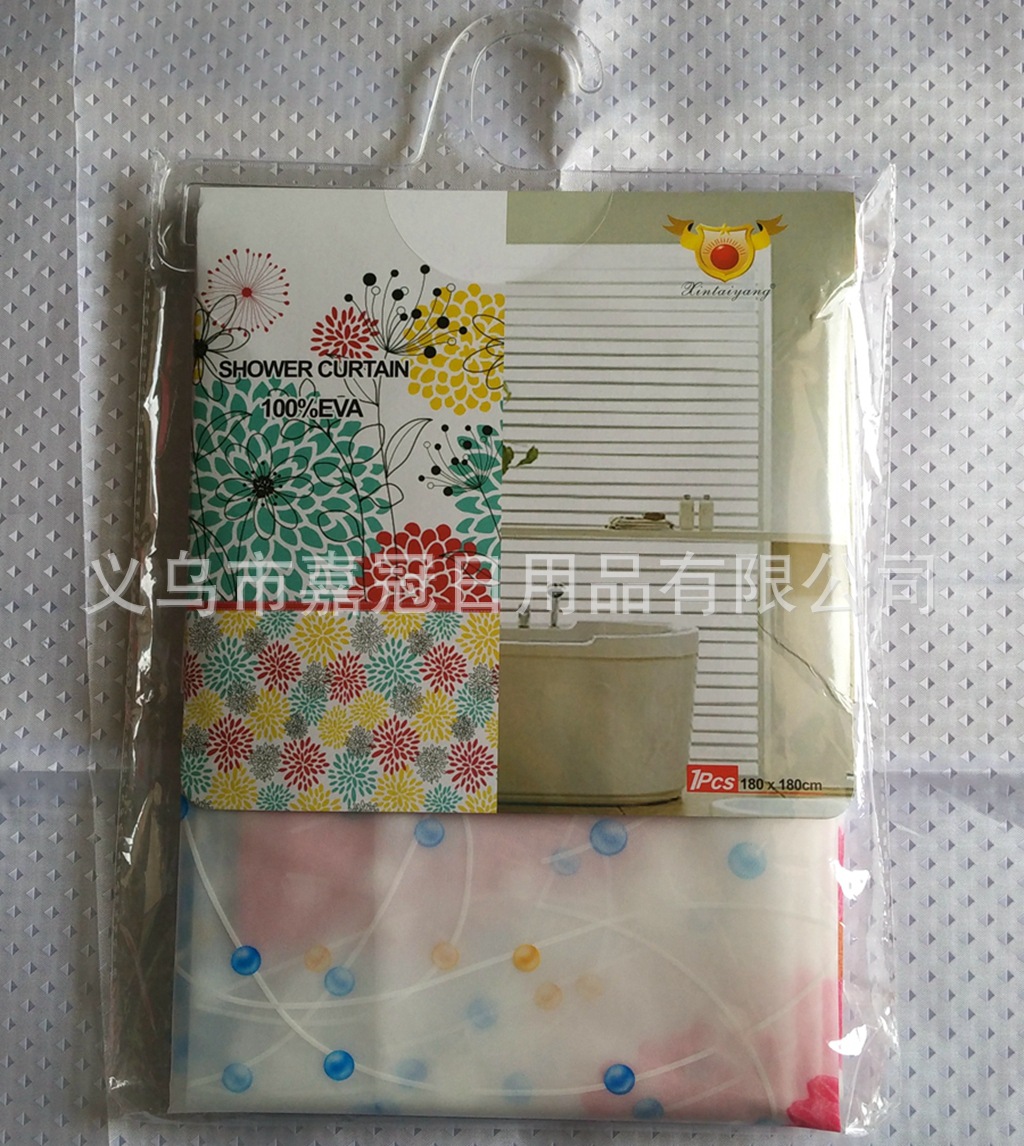 精装OPP袋包装PEVA浴帘环保加厚防水防霉专供超市