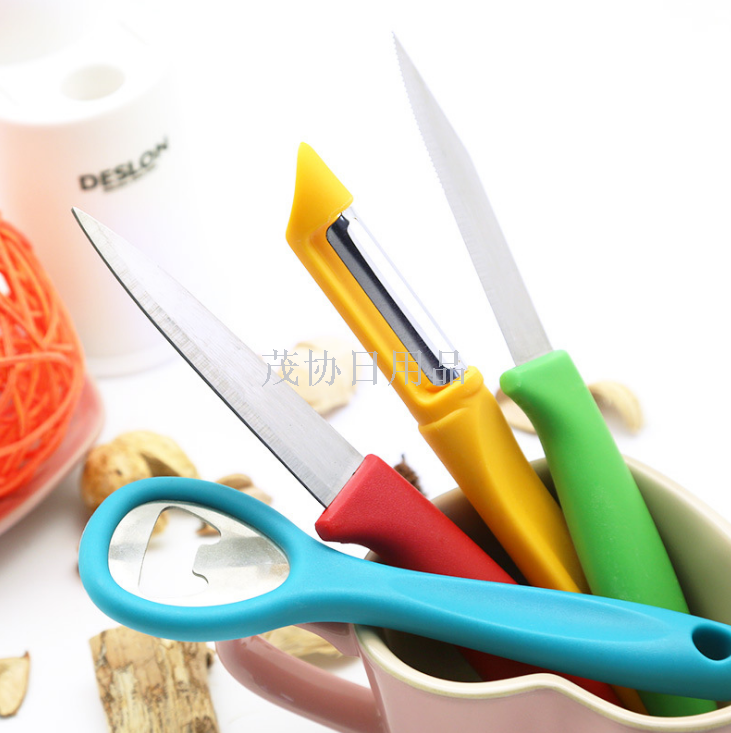 Stainless steel fruit knife, peeler, planer, peeler, kitchen tool five-piece set Specification image