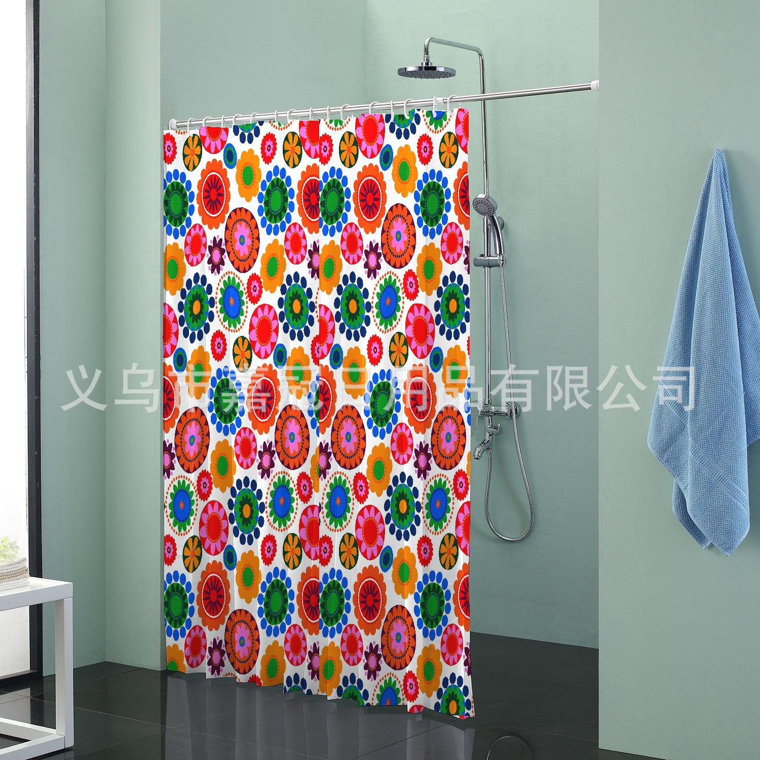 浴帘/涤纶/防水浴帘细节图