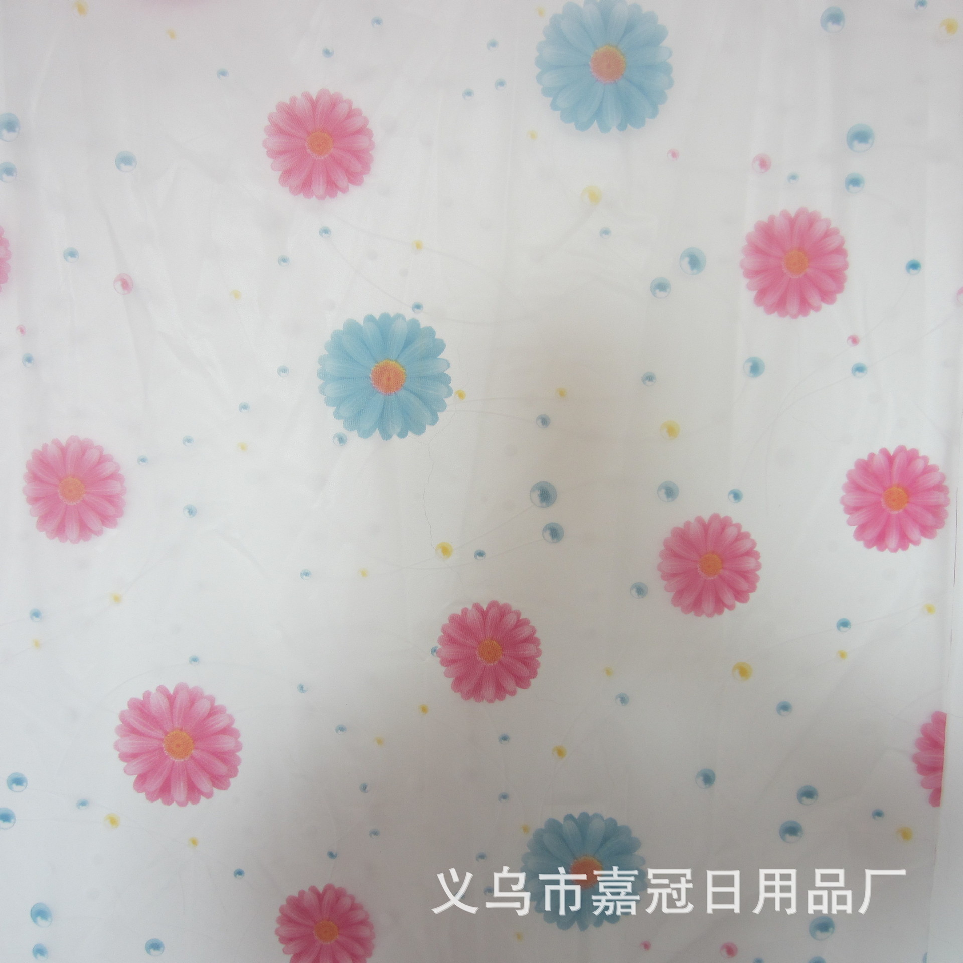 Bathroom products for export: Bathroom partitions, PEVA shower curtains, and colorful chrysanthemum shower curtains Specification image