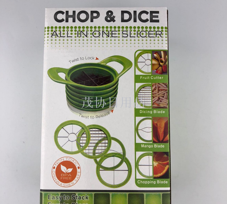 Chop&Dice Kitchen multi-purpose vegetable cutter melon and fruit slicer liuhe1 stainless steel vegetable cutter