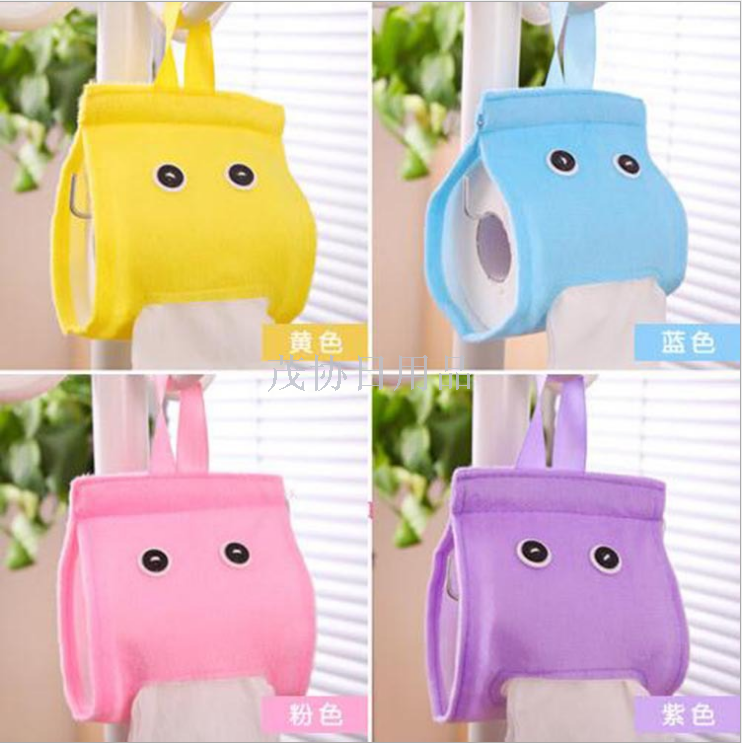 Colorful tissue smoke Elf cute cloth lazy tissue box for tissue set tissue tube