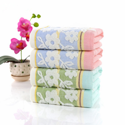 Factory direct sales of pure cotton towels, double-layer fabric plum blossom all-cotton fashionable towels