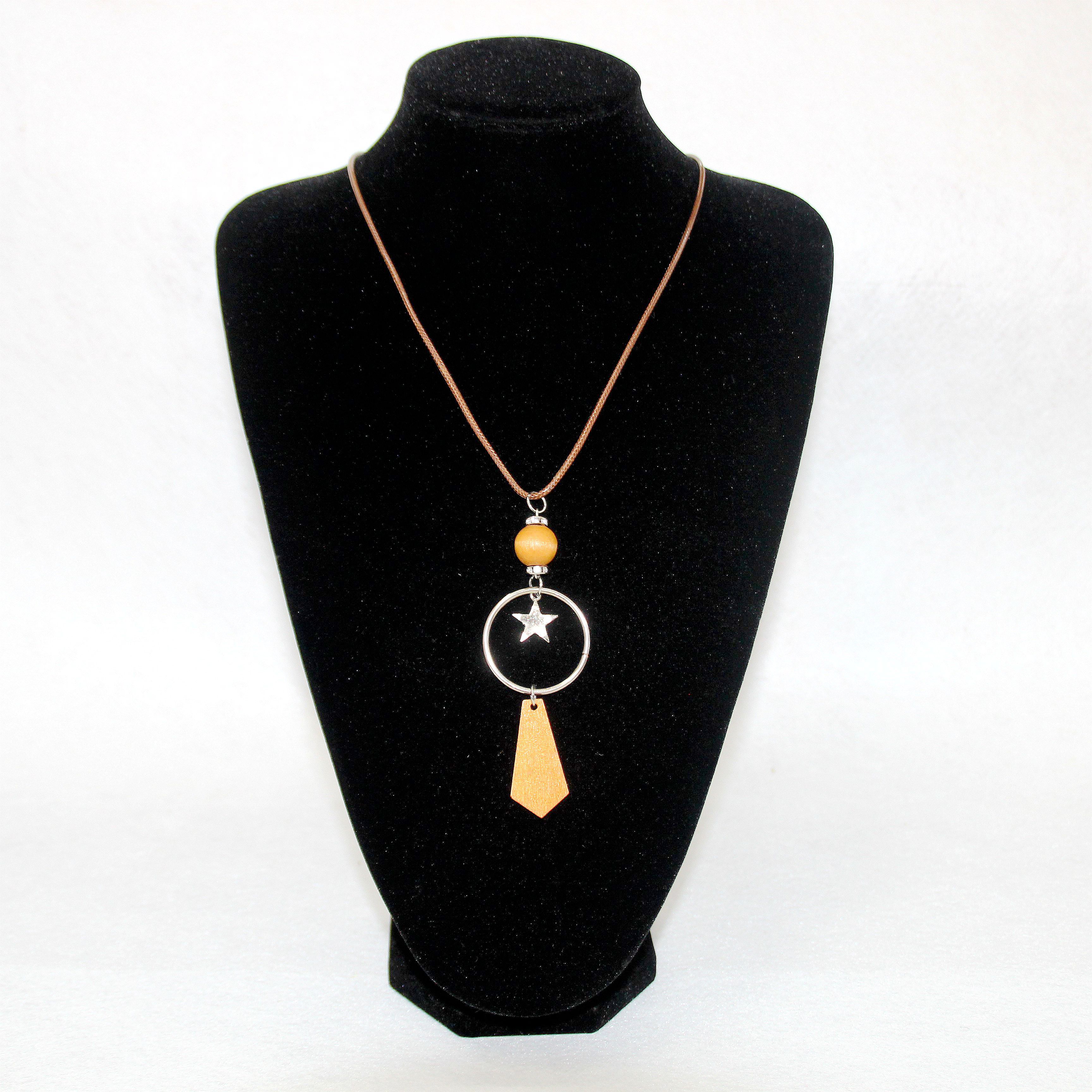 雕花吊坠长款皮绳子项链衣服挂件女装饰配饰品详情图2