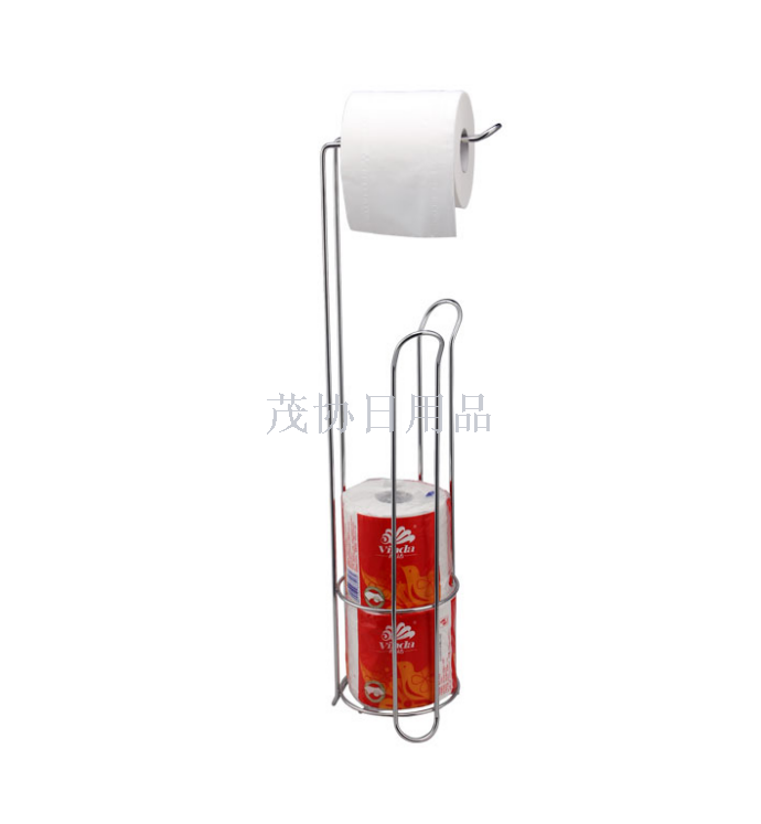 Floor paper towel holder Electroplated bathroom stainless steel toilet paper holder