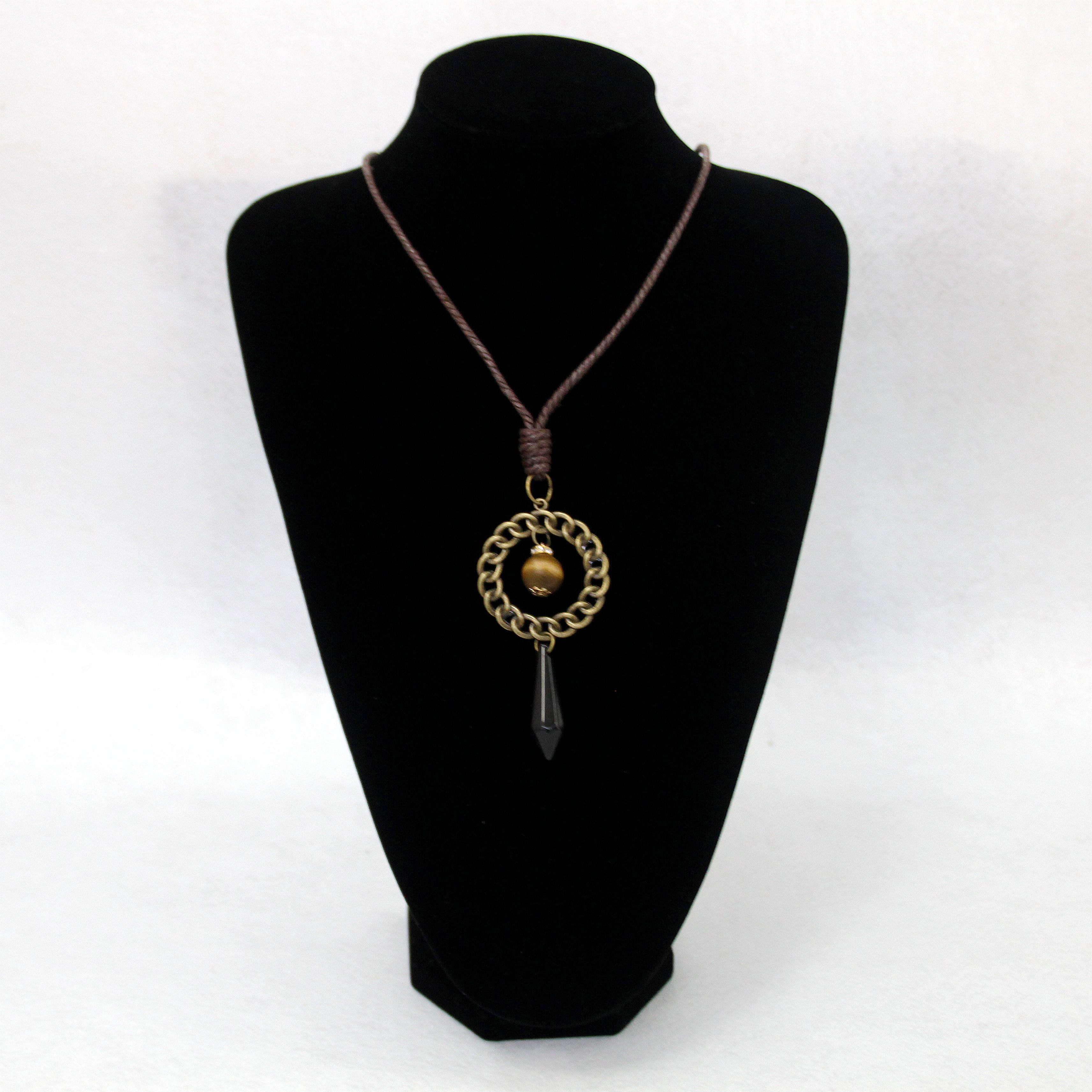 雕花吊坠长款皮绳子项链衣服挂件女装饰配饰品详情图4