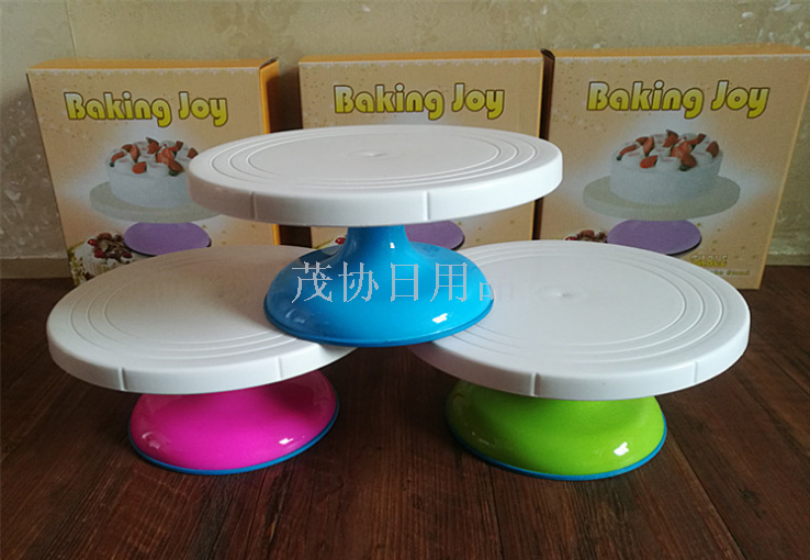 Baking tool non-slip high foot cake laminating table light stable rotary table DIY laminating table cake mold
