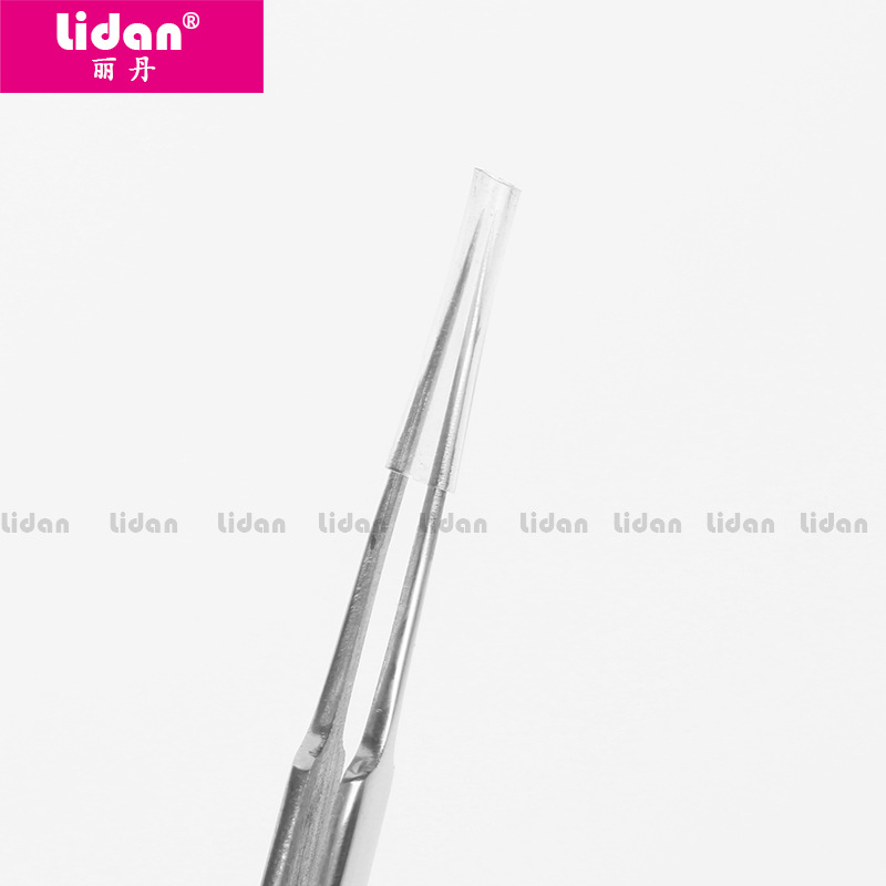 Lidan Nail Art stainless steel tweezers, highly precise anti-static tweezers, drill extraction and eyelash extension tools, multi-purpose Specification image
