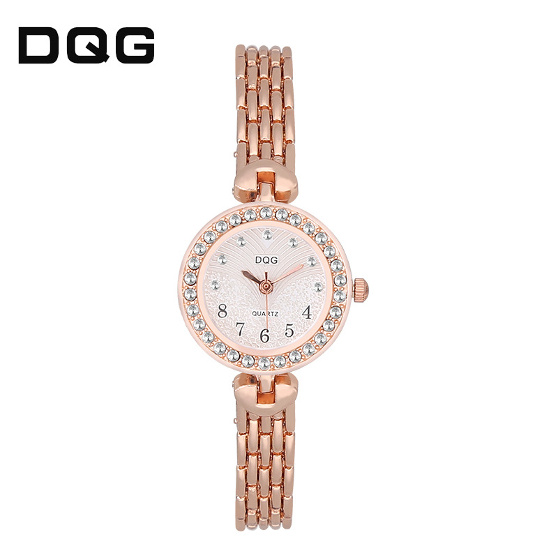 正品DQG女士手链手表镶钻女表学生女士石英时装表厂家直销一件代产品图