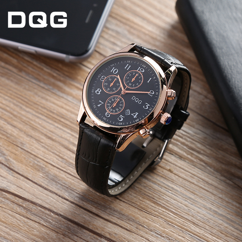 ولم تكن ساعات DQG من الحزام الرملي الرملي المطحون ميكانيكيا بساعات التقويم الكوري للطالبات Specification image
