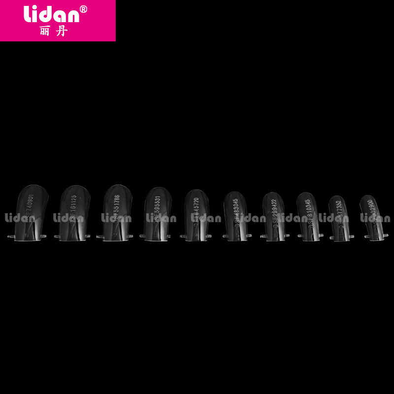 LIDAN 100-piece box nail Art, crystal nail mold, crystal phototherapy nail, paperless nail mold extension Specification image