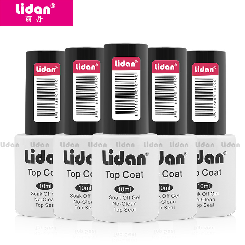 LIDAN Nail Polish no-rinse removable nail polish gel Seal layer, bright and long-lasting 14ml seal layer UV TOP CAOT details Picture