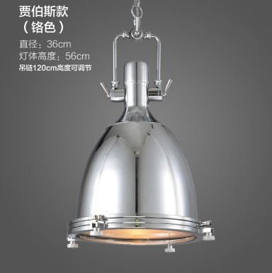 LOFT American retro industrial style, mining lamps, restaurant bar counter, creative Robles pot LIDS, and Black Nice chandeliers Specification drawing