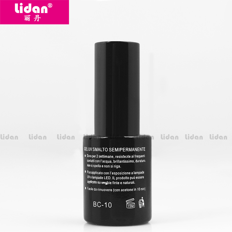 Lidan's new detachable UV TOPCOAT for nail care protects the nail surface. It's an eco-friendly and low-odor UV topcoat available for direct sale Application Scenario