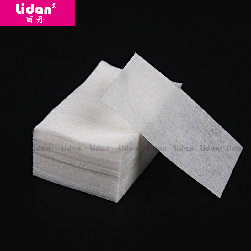 Direct sales of Lidan disposable QQ Phototherapy Nail Polish Barbie Gel Nail Polish Remover Cotton 900 pieces Soft nail Polish remover Scrub paper Application Scenario