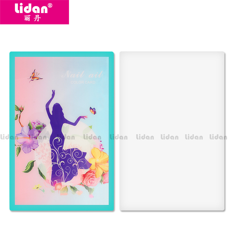 Lidan Nail Art Color Card, 96-color nail polish gel color display board, special embedded nail plate box for nail salons Application Scenario