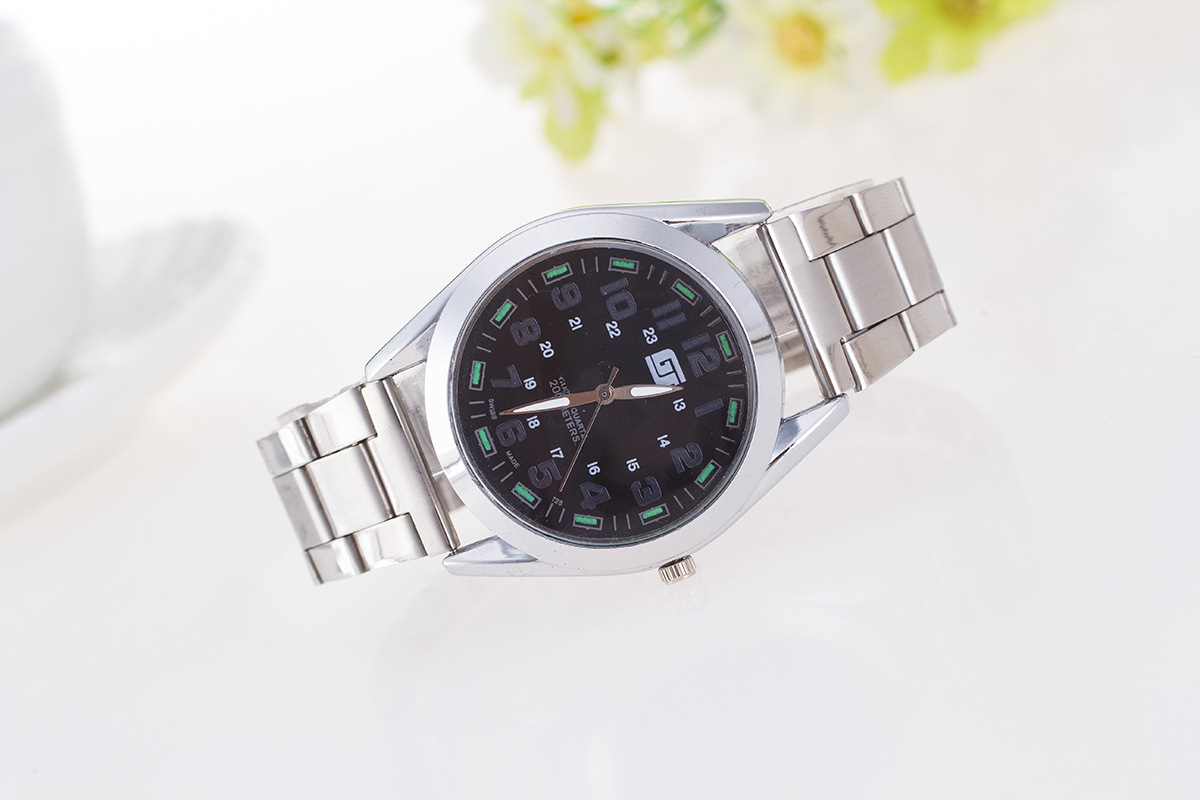 供应畅销黑盘数字手表 男士手表商务休闲手表特价批发猴产品图