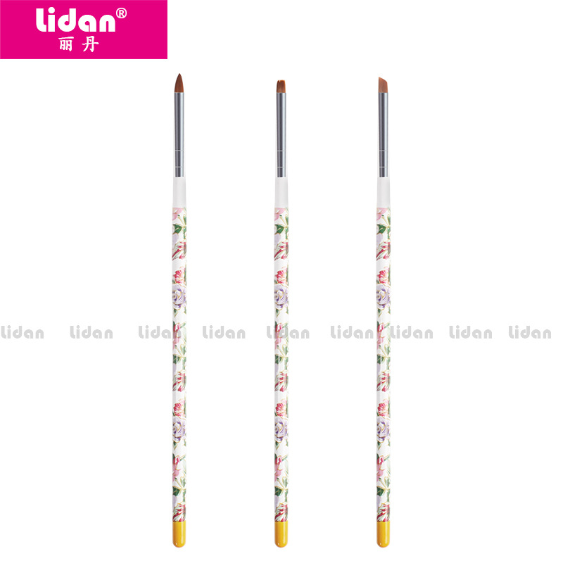 Lidan Nail Art Brush set, 3-piece printing stick, Crystal Light therapy Painting Pen set, nail art painting tools Application Scenario