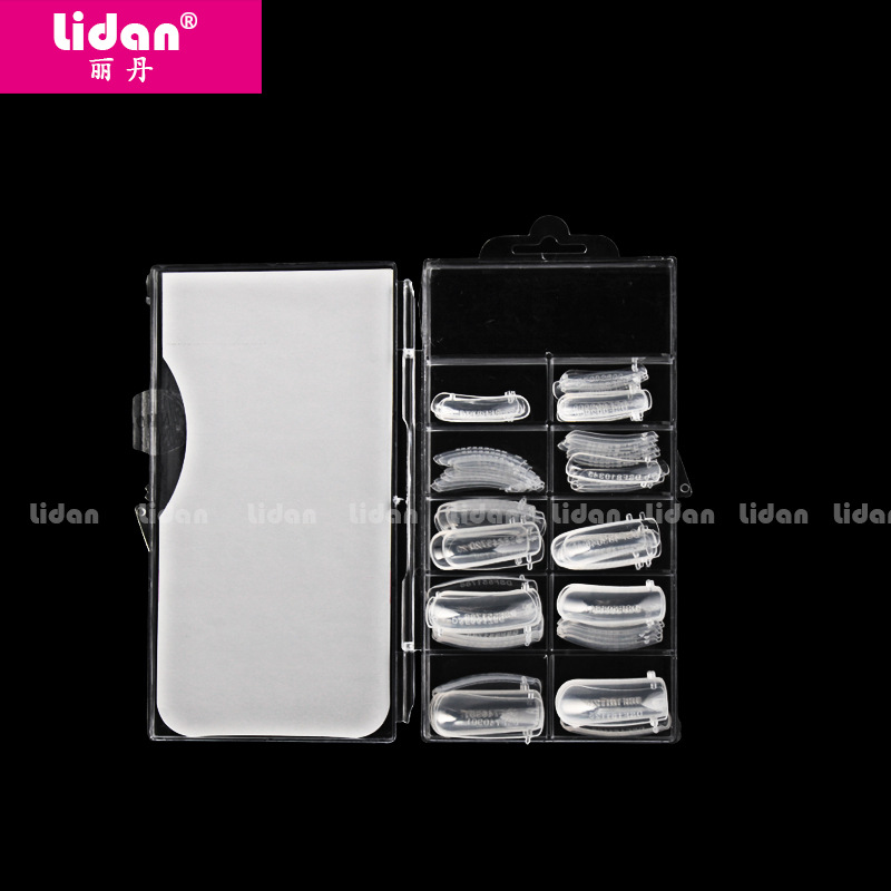 LIDAN 100-piece box nail Art, crystal nail mold, crystal phototherapy nail, paperless nail mold extension details Picture