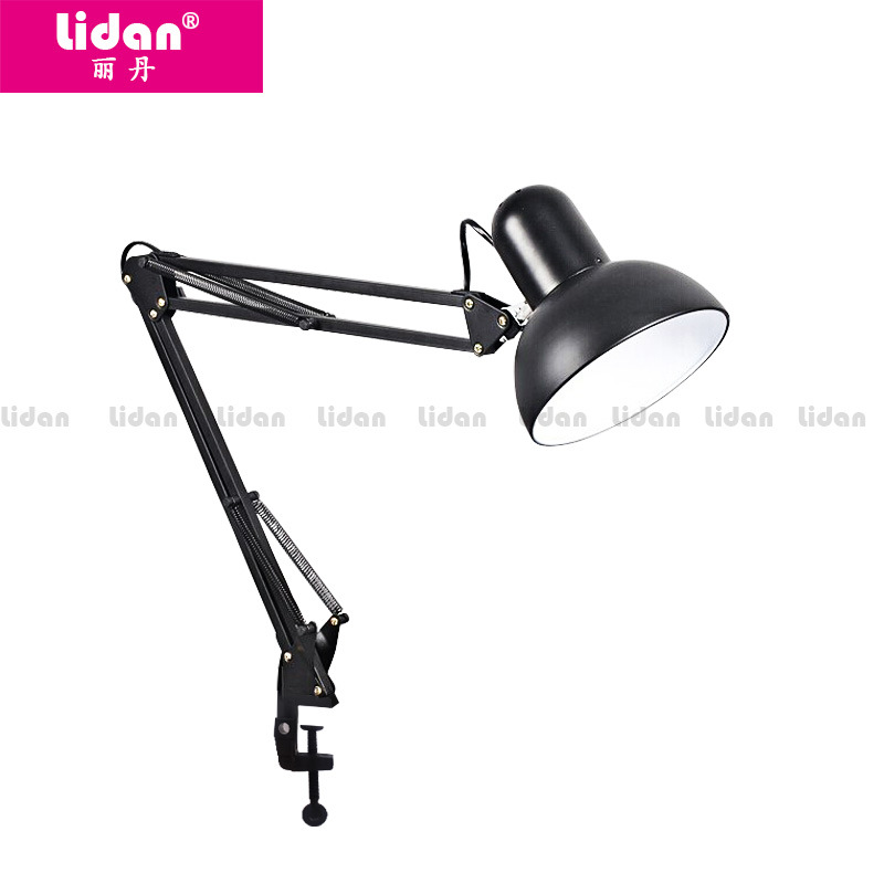 Lidan nail and eyelash extension LED desk lamp, long arm foldable 360° rotatable LED eye-protecting clip multi-purpose lighting lamp details Picture
