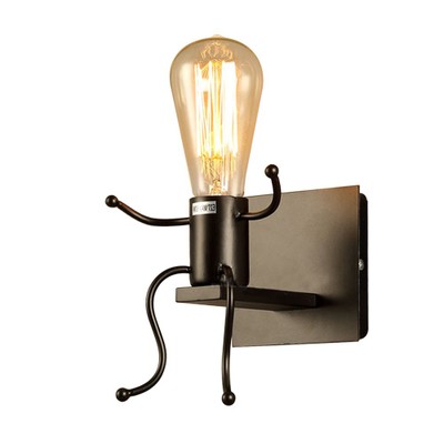 Retro industrial style tieyi wall lamp designer personalized creative corridor robot wall lamp