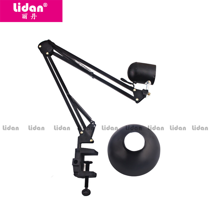 Lidan nail and eyelash extension LED desk lamp, long arm foldable 360° rotatable LED eye-protecting clip multi-purpose lighting lamp Specification image