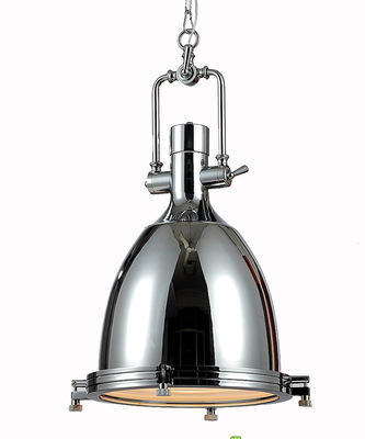 Loft retro electroplating lamps restaurant bar iron heavy metal industrial wind pot lid chandelier