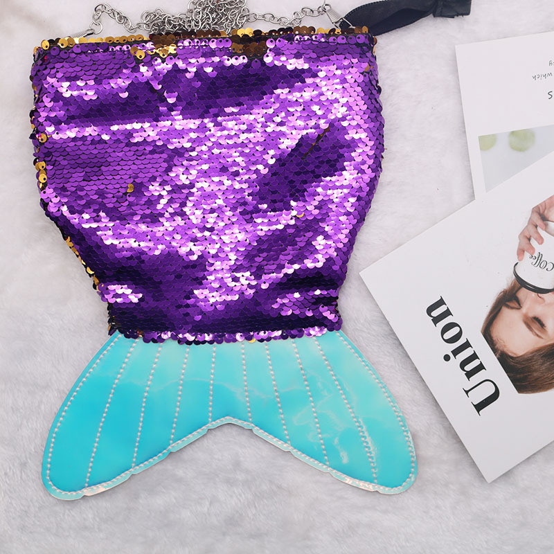 Highly recommended! Mermaid sequined European and American style storage bags, waist bags, crossbody bags, multi-functional manufacturer wholesale Specification image