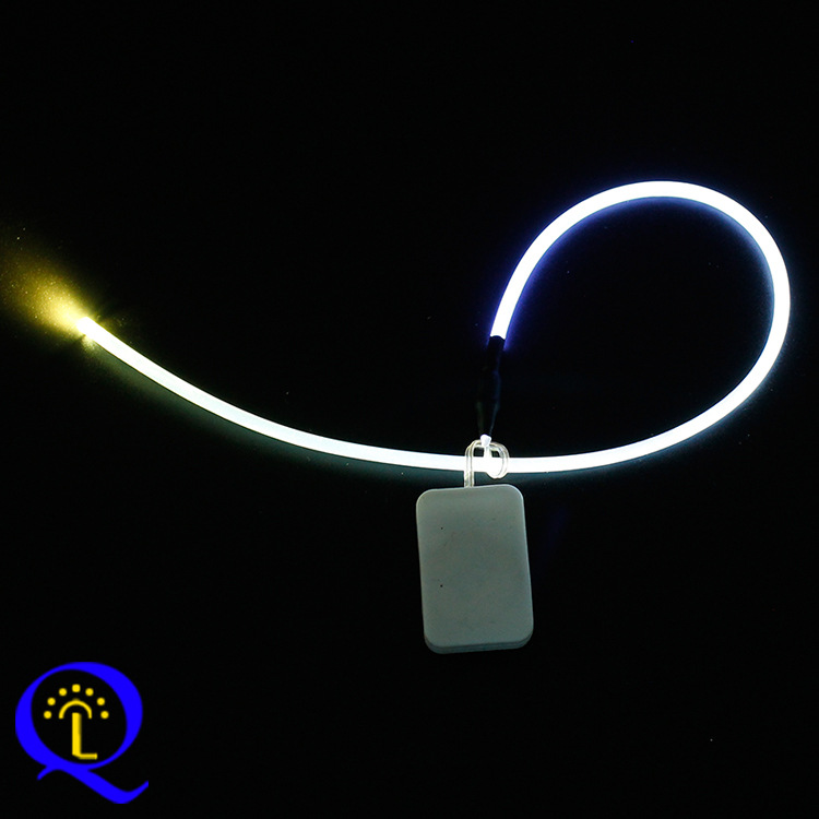 Luminous dog with light strips, TPU shoelaces, hats, table lamps, umbrellas and various other fiber optic light guiding round strips Application Scenario