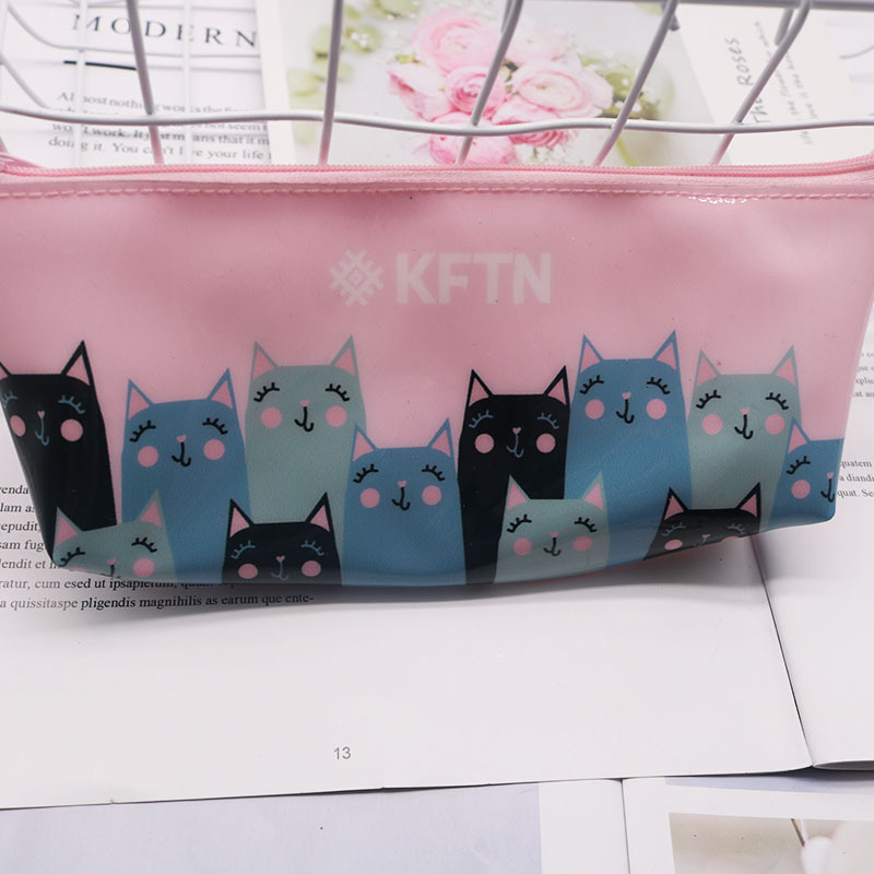 厂家直销小仙女笔袋简约文具袋 PVC化妆袋 创意韩国多功能收纳袋细节图