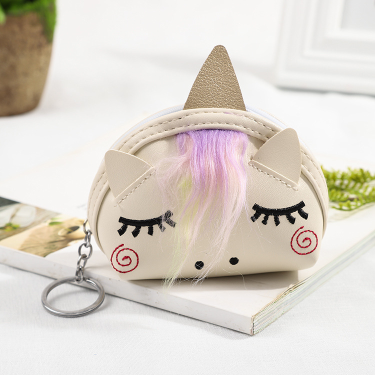 Hot-selling cartoon personality rainbow unicorn PU leather bag, coin purse, children's small bag, multi-color wholesale Application Scenario