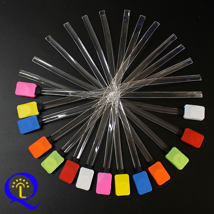3-6V CR2032 battery LED flat fiber PU light strip light bag rain cover backpack light belt