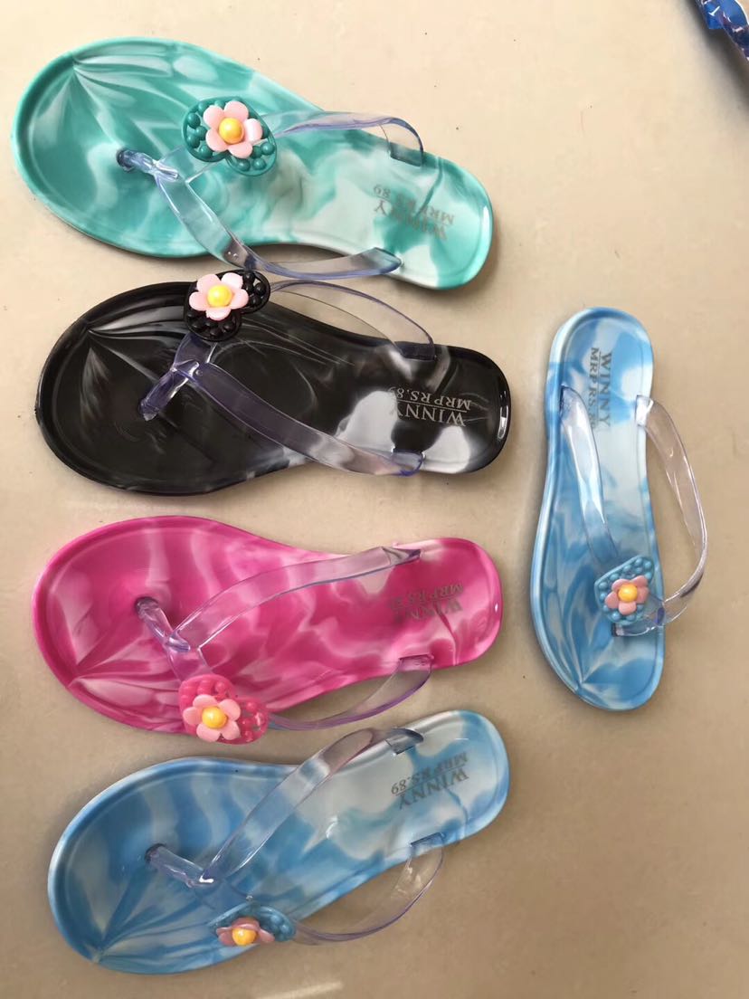 PVC crystal slippers for women