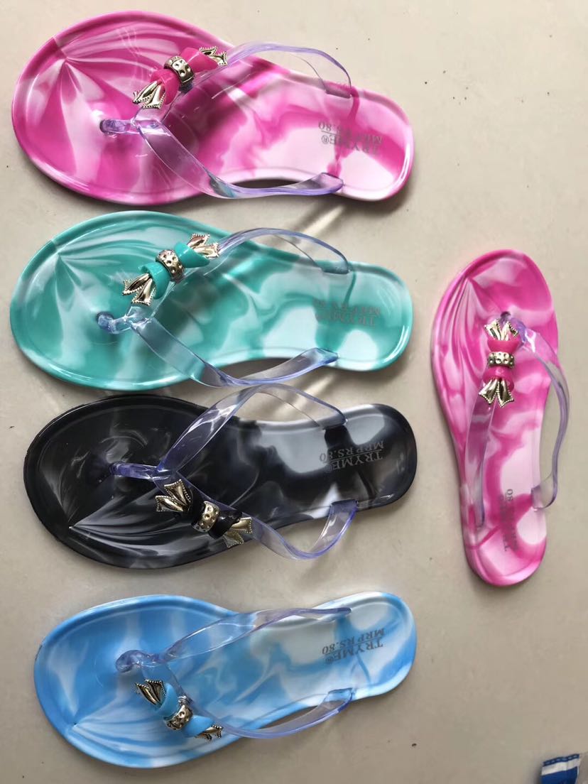 PVC crystal slippers for women details Picture