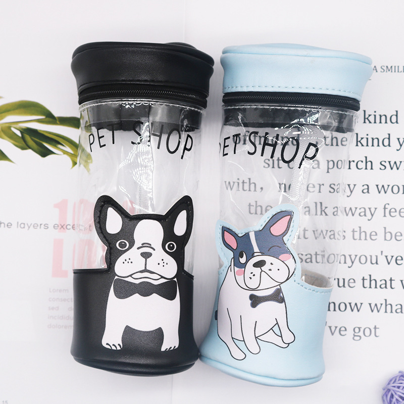 创意造型杯子笔袋大容量高清印花pvc透明化妆袋欧美风格厂家批发细节图