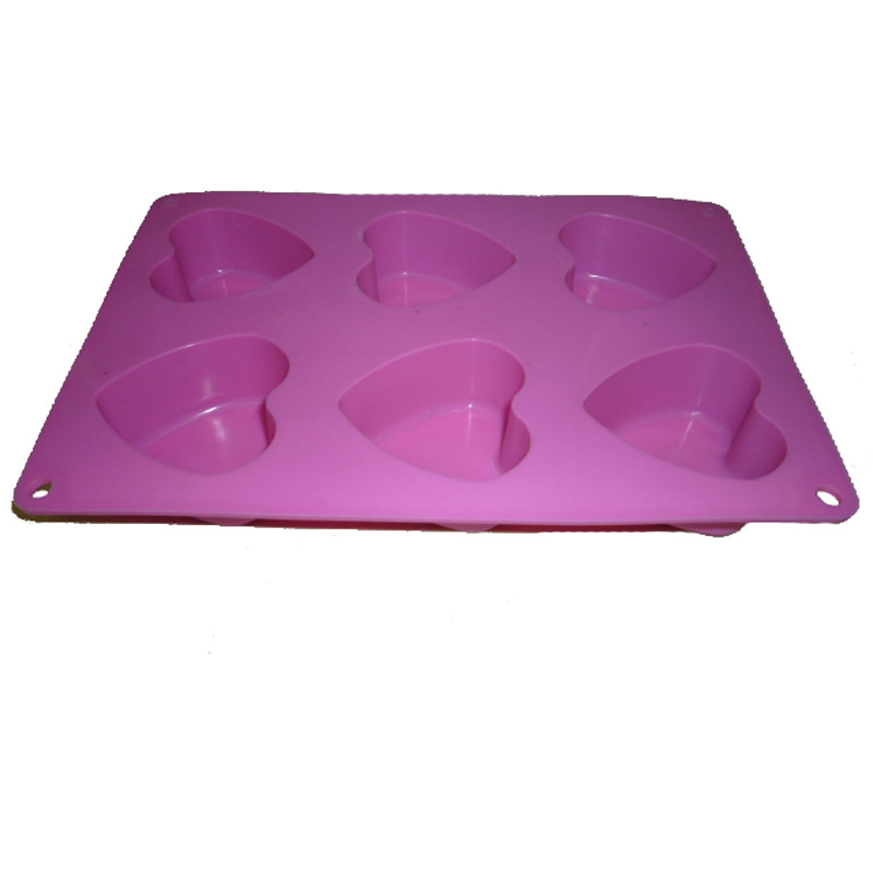 Heart-shaped silicone cake molds in stock, high-temperature resistant DIY baking molds, cake molds, baking tools details Picture