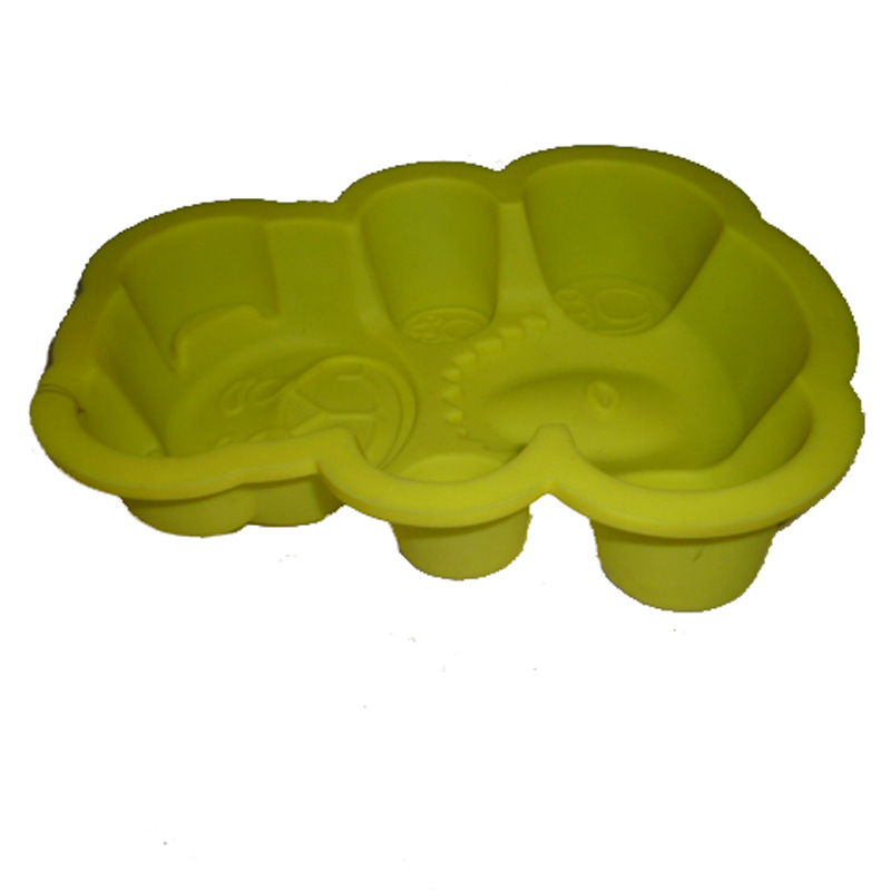 Small cartoon bear silicone cake mold, animal-shaped silicone baking tray, bread baking tray, DIY baking tools details Picture